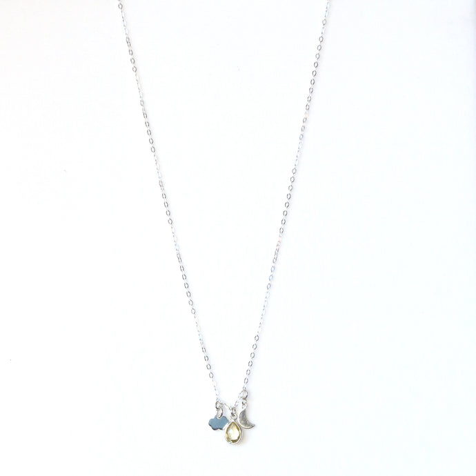 Sterling Silver Necklace with Charms