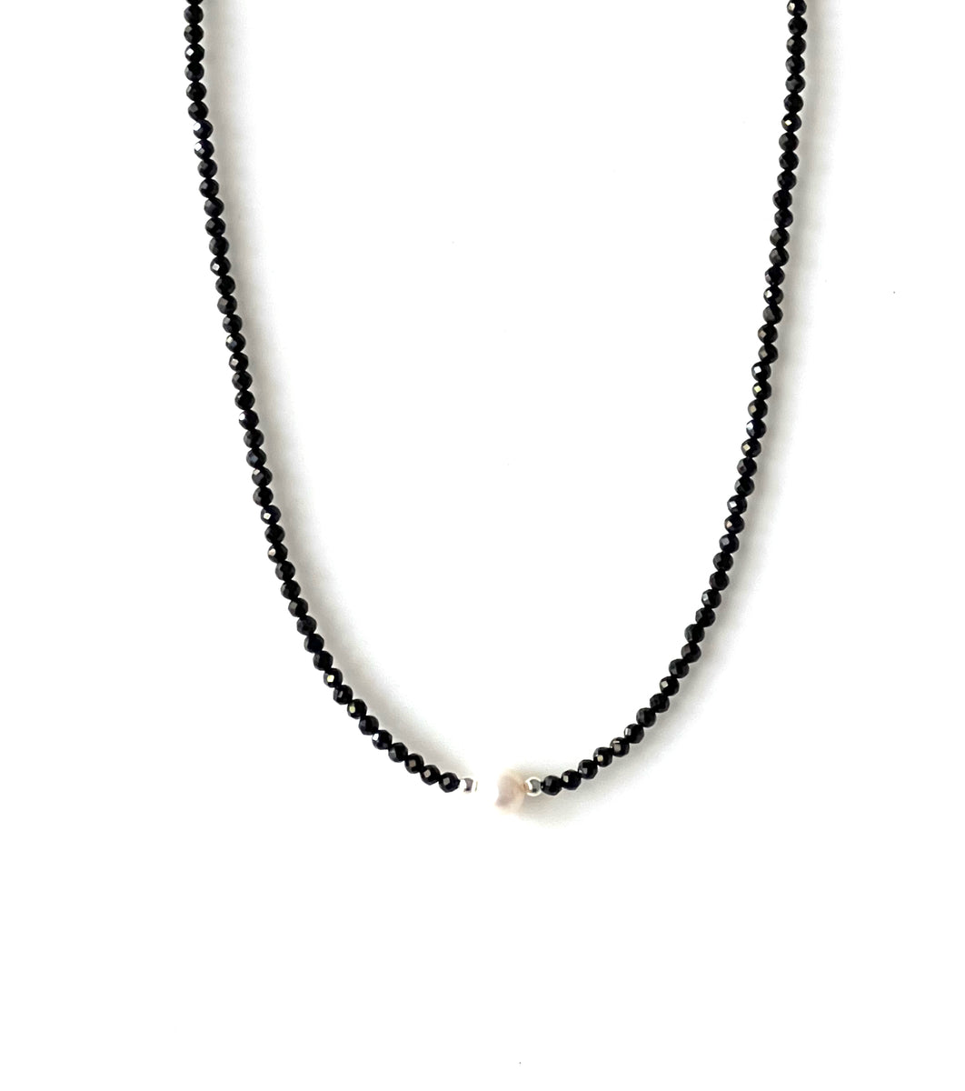 Black spinel necklace deals mens