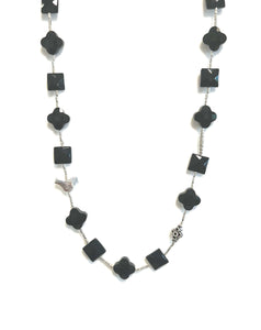 Australian Handmade Black Necklace with Onyx and Sterling Silver