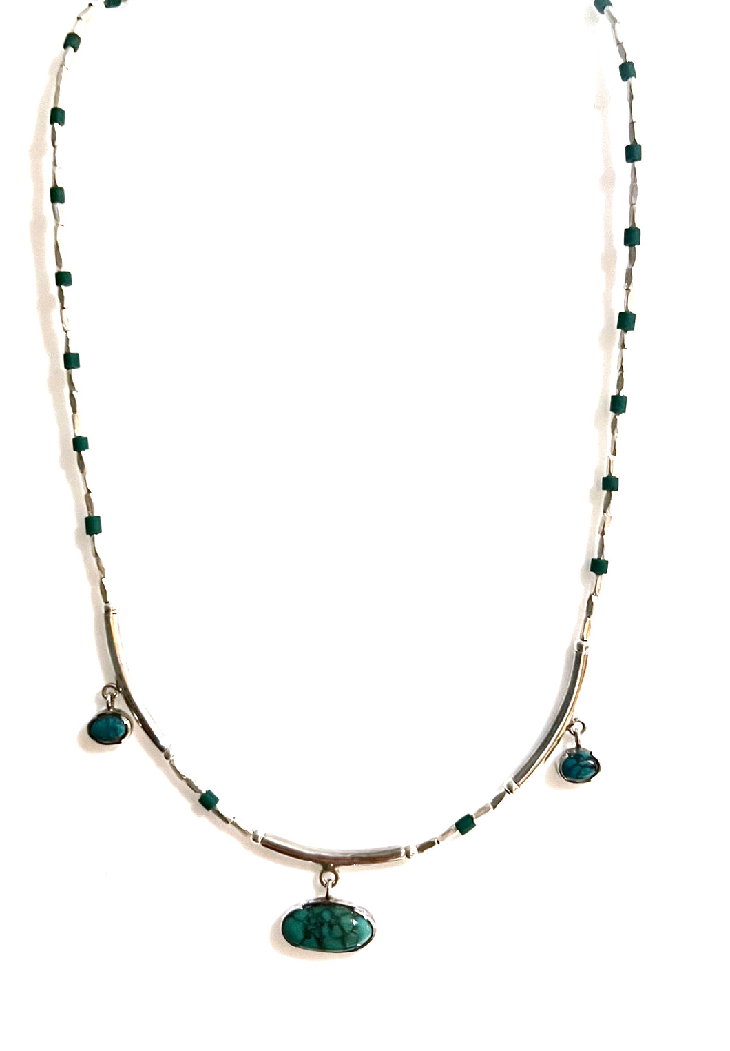 Australian Handmade Turquoise Necklace with Sterling Silver