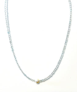 Australian Handmade White Topaz Necklace with Pearl and Sterling Silver