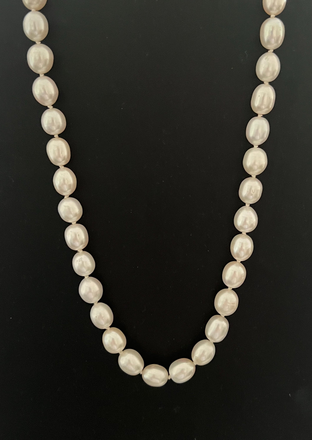 Australian Handmade Rice Shape Pearl Necklace