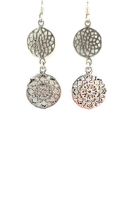 Sterling Silver 2 Tier Earrings