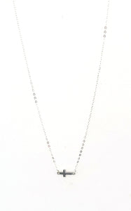 Sterling Silver Necklace with Cross