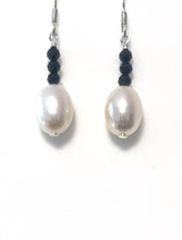 Load image into Gallery viewer, Australian Handmade Black Spinel Necklace with Pearls
