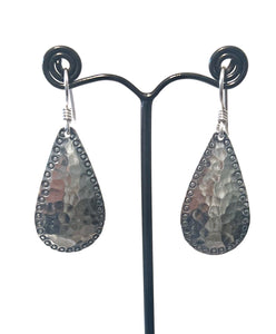 Sterling Silver Teardrop Shape Earrings