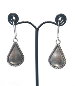 Sterling Silver Teardrop Shape Earrings