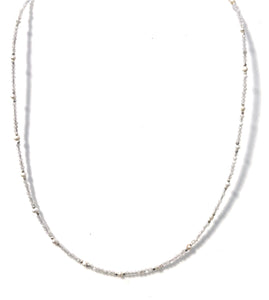 Australian Handmade White Moonstone Necklace with Pearls and Sterling Silver