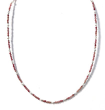 Load image into Gallery viewer, Australian Handmade Pink Necklace with Rhodochrosite Pearls and Sterling Silver

