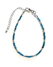 Load image into Gallery viewer, Australian Handmade Turquoise Colour Necklace with Apatite and Sterling Silver
