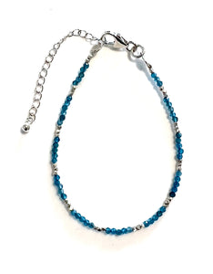 Australian Handmade Turquoise Colour Necklace with Apatite and Sterling Silver