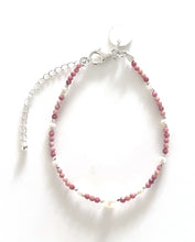 Load image into Gallery viewer, Australian Handmade Pink Necklace with Rhodochrosite Pearls and Sterling Silver
