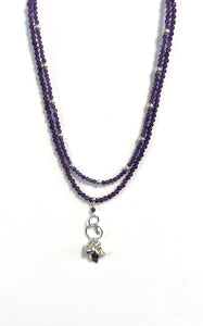 Australian Handmade Purple Necklace with Amethyst and Sterling Silver