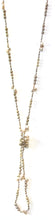 Load image into Gallery viewer, Australian Handmade Champagne and Cream Assorted Shape Long Pearl Necklace
