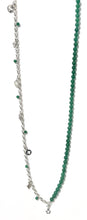 Load image into Gallery viewer, Australian Handmade Green Necklace with Aventurine Sterling Silver Chain and Assorted Charms

