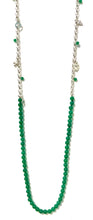 Load image into Gallery viewer, Australian Handmade Green Necklace with Aventurine Sterling Silver Chain and Assorted Charms
