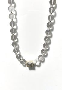 Australian Handmade Crystal Quartz Necklace and Sterling Silver Centrepiece