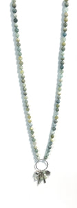 Australian Handmade Turquoise Colour Necklace with Aquamarine and Sterling Silver