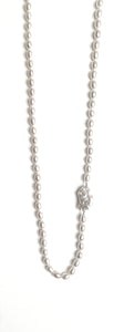 Australian Handmade White Necklace with Pearls and Baroque Pearl