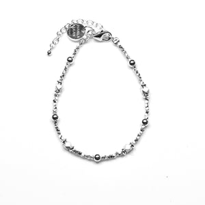 Sterling Silver Bracelet with Assorted Small Sterling Silver Beads