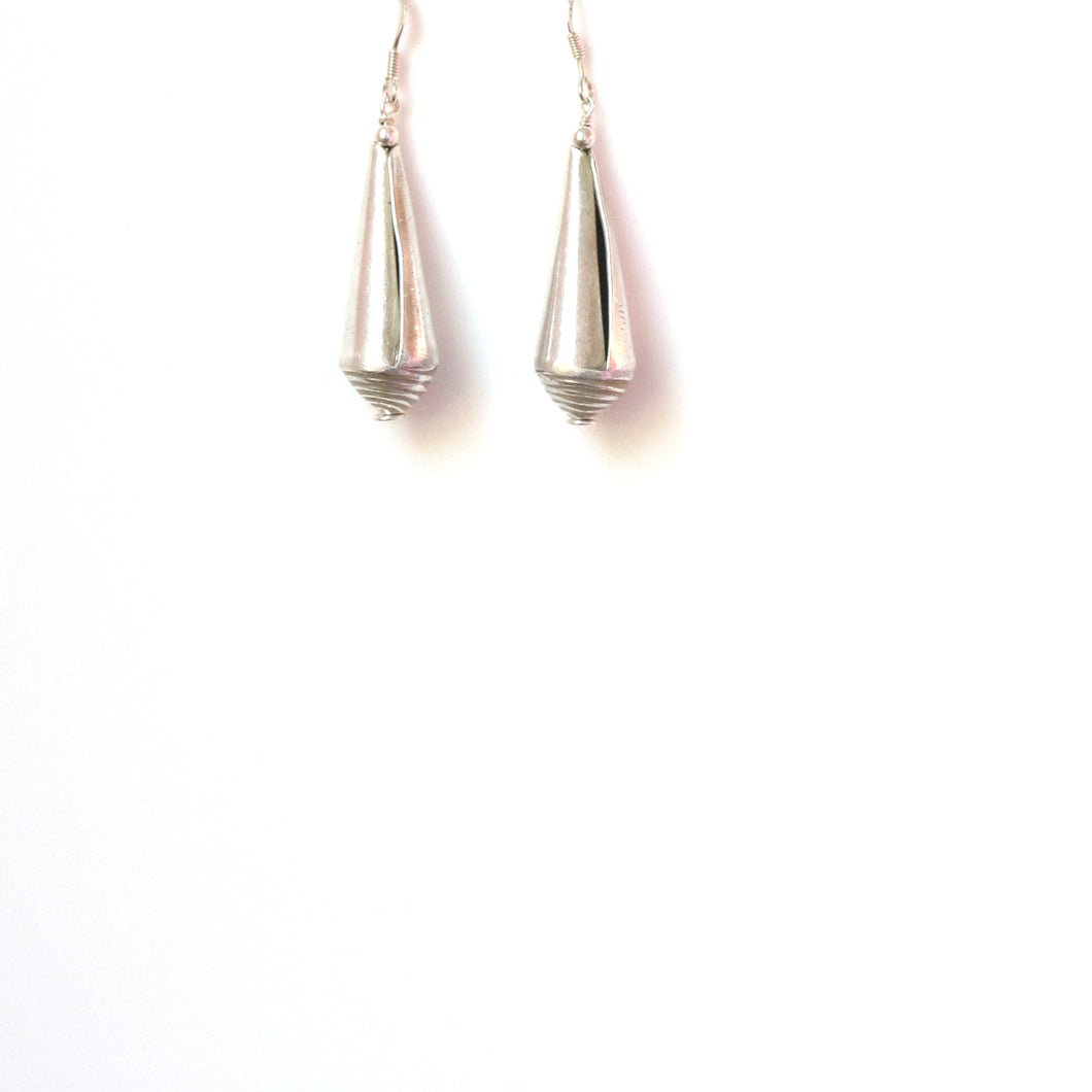 Sterling Silver Shell Shape Earrings