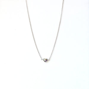 Sterling Silver Chain Necklace with Heart