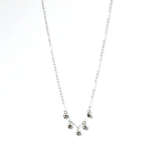 Sterling Silver Necklace with Mini Hearts