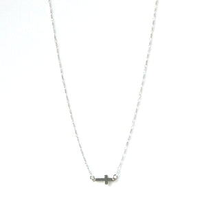 Sterling Silver Necklace with Cross