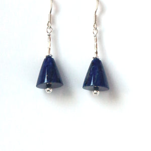 Blue earrings with Lapis Lazuli and Sterling Silver