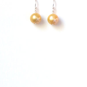Yellow Freshwater Pearl Earrings