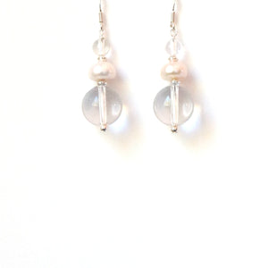 Clear Quartz with Pearls and Sterling Silver