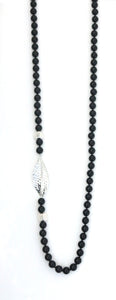 Australian Handmade Necklace with Onyx and Sterling Silver