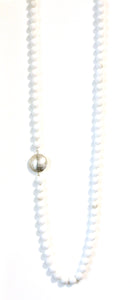 Australian Handmade White Necklace with White Jasper and Sterling Silver