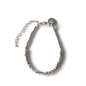 Sterling Silver Bracelet with Sterling Silver Beads